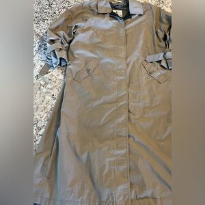 Vtg MISTY HARBOR trench Rain Lined coat wear in good health jacket sz 14/16 XL